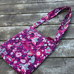 Vera Bradley Floral Pink Shoulder or cross body  Bag